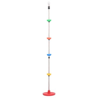 Schommelklimtouw met plateaus en schijf 200 cm