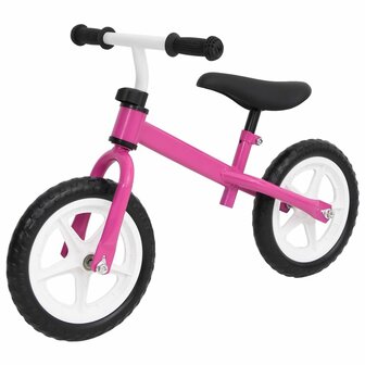 Loopfiets met 9,5 inch wielen roze