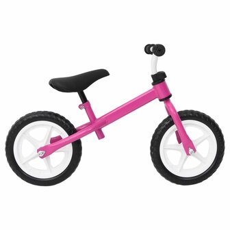 Loopfiets met 9,5 inch wielen roze