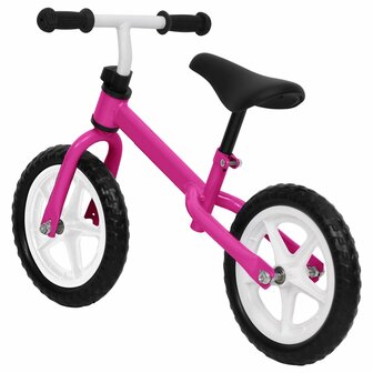 Loopfiets met 11 inch wielen roze