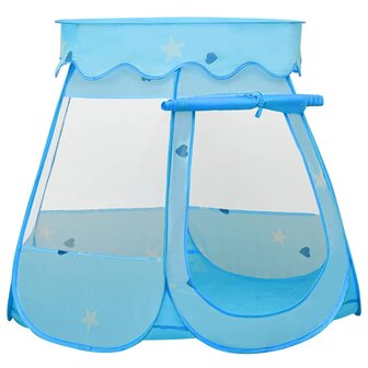 Kinderspeeltent 102x102x82 cm blauw