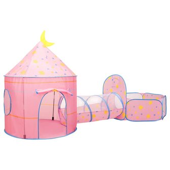 Kinderspeeltent 301x120x128 cm roze