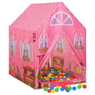 Kinderspeeltent 69x94x104 cm roze