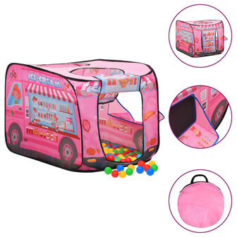 Kinderspeeltent 70x112x70 cm roze