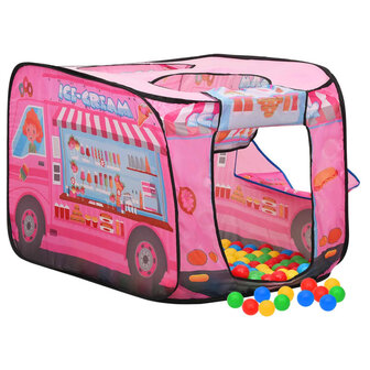 Kinderspeeltent 70x112x70 cm roze