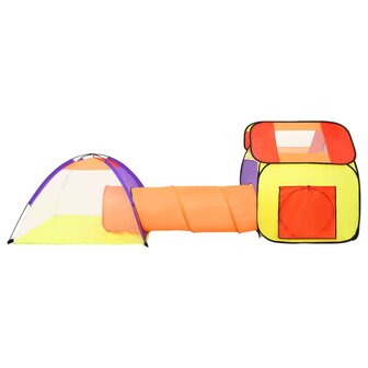 Kinderspeeltent met 250 ballen 338x123x111 cm meerkleurig