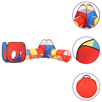 Kinderspeeltent met 250 ballen 190x264x90 cm meerkleurig