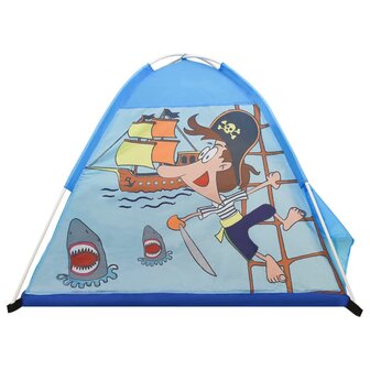 Kinderspeeltent met 250 ballen 120x120x90 cm blauw