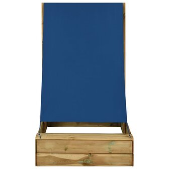 Zandbak met dak 80x60x97,5 cm ge&iuml;mpregneerd grenenhout