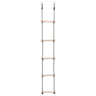 Ladder met 5 sporten 210 cm massief grenenhout