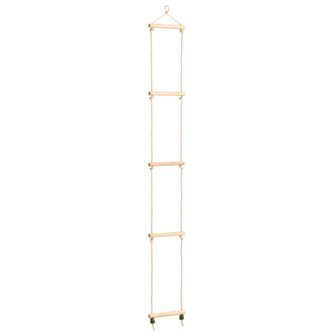 Touwladder 30x168 cm massief hout en PE