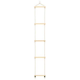 Touwladder 30x168 cm massief hout en PE