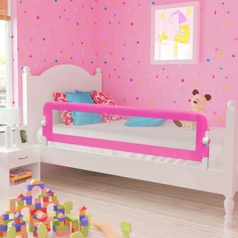 Kinderbedhekjes 2 st 150x42 cm roze