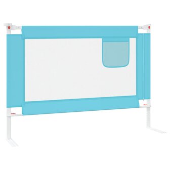 Bedhekje peuter 90x25 cm stof blauw