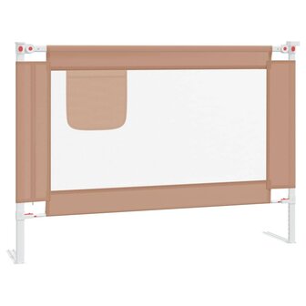 Bedhekje peuter 90x25 cm stof taupe