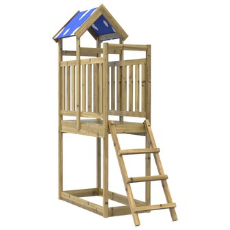 Speeltoren ladder 110,5x52,5x215 cm ge&iuml;mpregneerd grenenhout