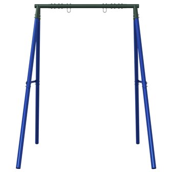 Schommelframe voor buiten met 2 ophanghaken staal blauw