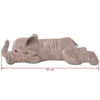 Knuffelbeest olifant XXL 95 cm