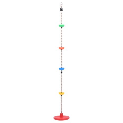 Schommelklimtouw met plateaus en schijf 200 cm