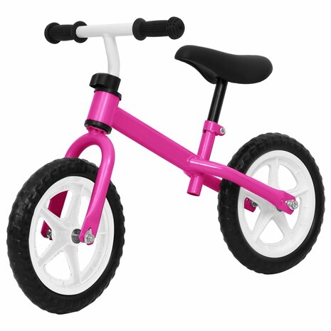 Loopfiets met 11 inch wielen roze