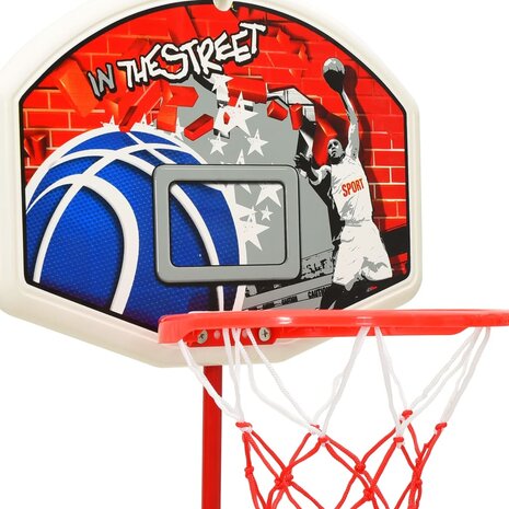 Kinderbasketbalset verstelbaar 120 cm