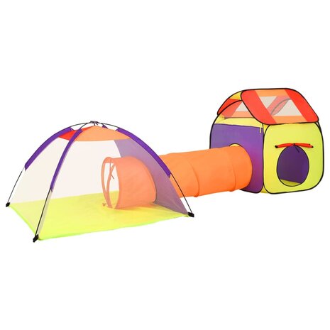 Kinderspeeltent met 250 ballen 338x123x111 cm meerkleurig