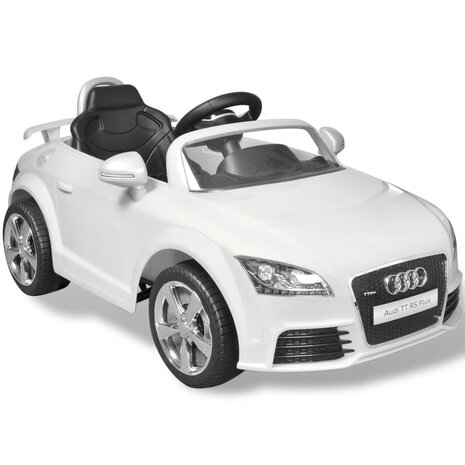 Elektrische auto Audi TT RS met afstandsbediening wit