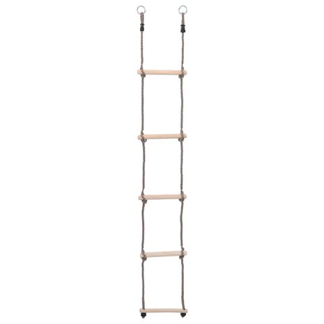 Ladder met 5 sporten 210 cm massief grenenhout