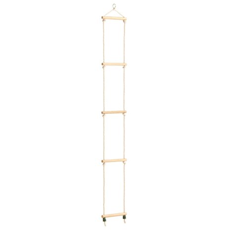 Touwladder 30x168 cm massief hout en PE