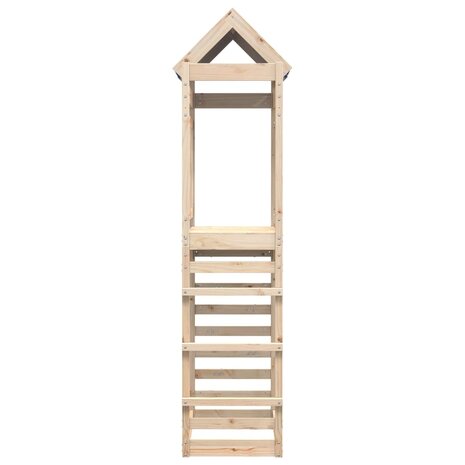 Speeltoren met rotswand 85x52,5x239 cm massief grenenhout