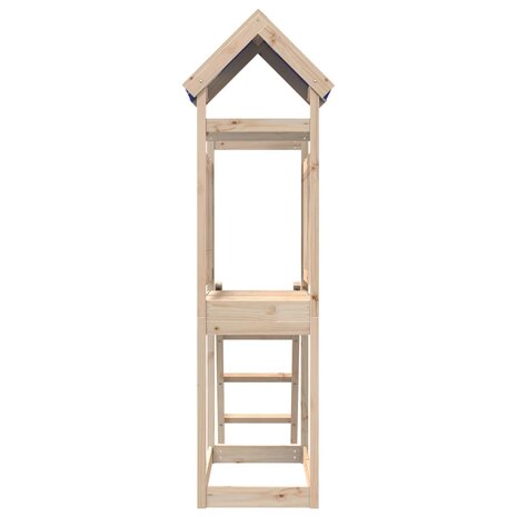 Speeltoren met ladder 110,5x52,5x215 cm massief grenenhout