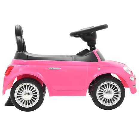 Loopauto Fiat 500 roze