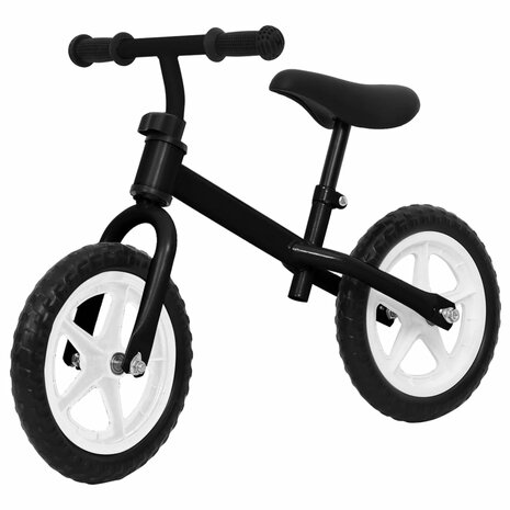 Loopfiets met 11 inch wielen zwart